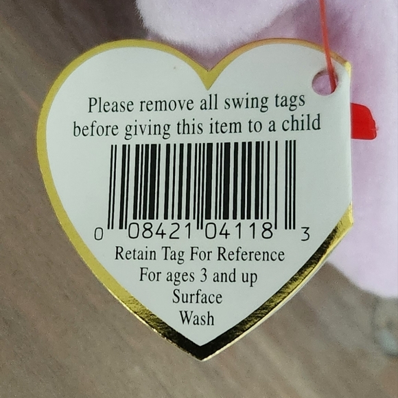 ๐ฐ Ty Beanie Baby Floppity the Bunny Rabbit 1996 โ Vintage, Excellent Cond - Picture 10 of 14